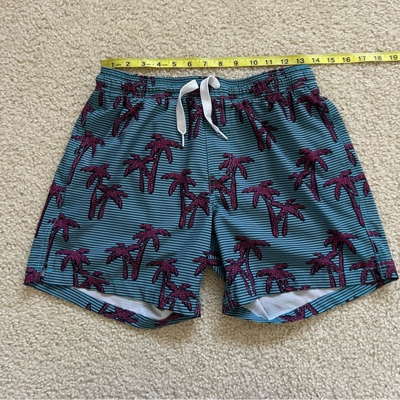 Maamgic Men Swim Shorts Trunks Sz Small Quick Dry Pool Beach Cocotier Rouge Blue - Picture 5 of 15